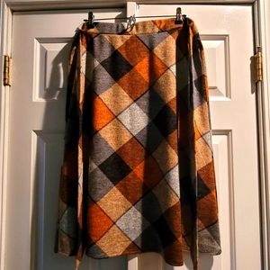 NYCC cute fall/winter midi skirt with elastic and ties at the waist